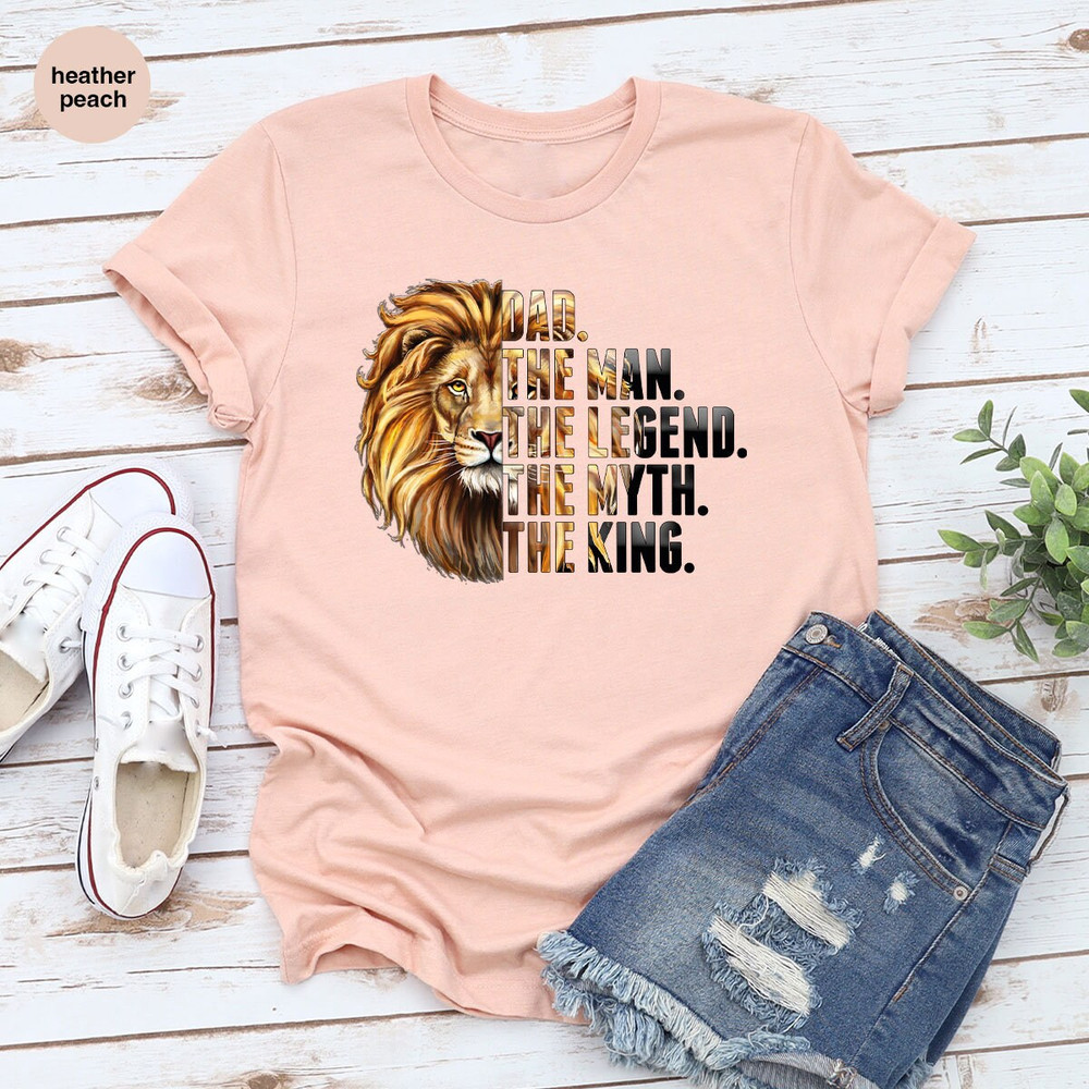 Fathers Day Shirt, Cool Dad Outfit, Fathers Day Gifts, Lion Graphic Tees, Gifts for Dad, Grandpa Shirts, Grandpa Gifts, Gift from Kids - 4.jpg