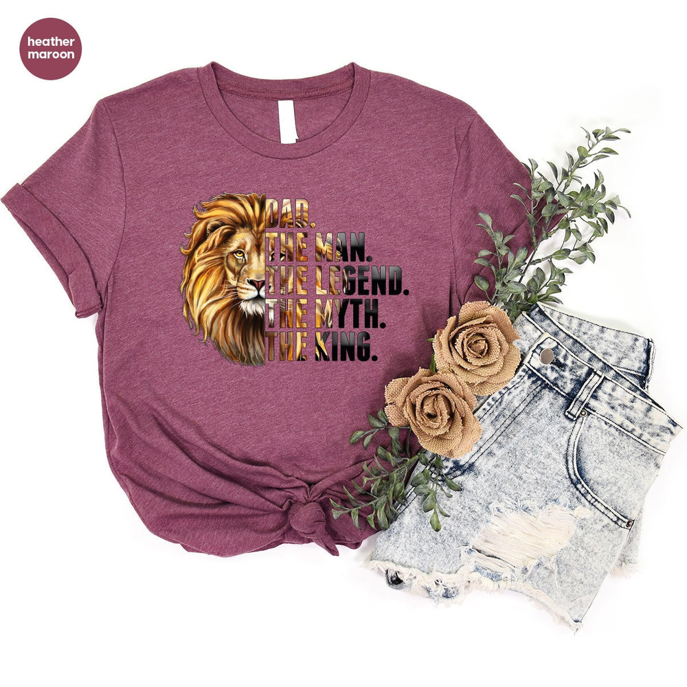 Fathers Day Shirt, Cool Dad Outfit, Fathers Day Gifts, Lion Graphic Tees, Gifts for Dad, Grandpa Shirts, Grandpa Gifts, Gift from Kids - 6.jpg