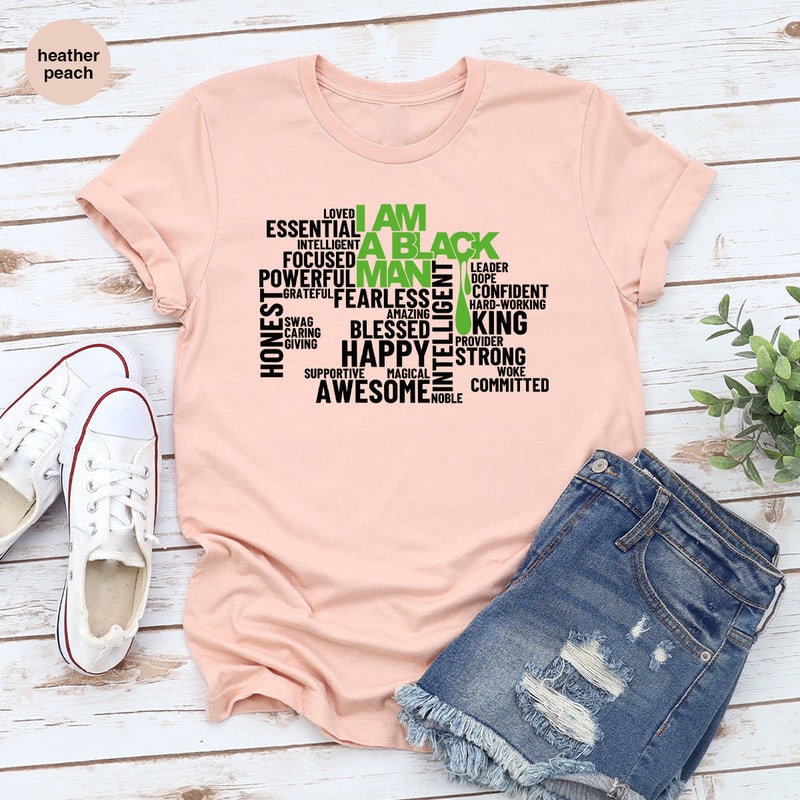 Fathers Day Shirt, Fathers Day Gifts, Black History Month TShirt, Gifts for Papa, Gift from Kids, Dad Birthday Gifts, I Am A Black Man Tee - 5.jpg