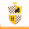 Harry Potter Hufflepuff Checkered Shield Crest png, sublimate, digital download.jpg