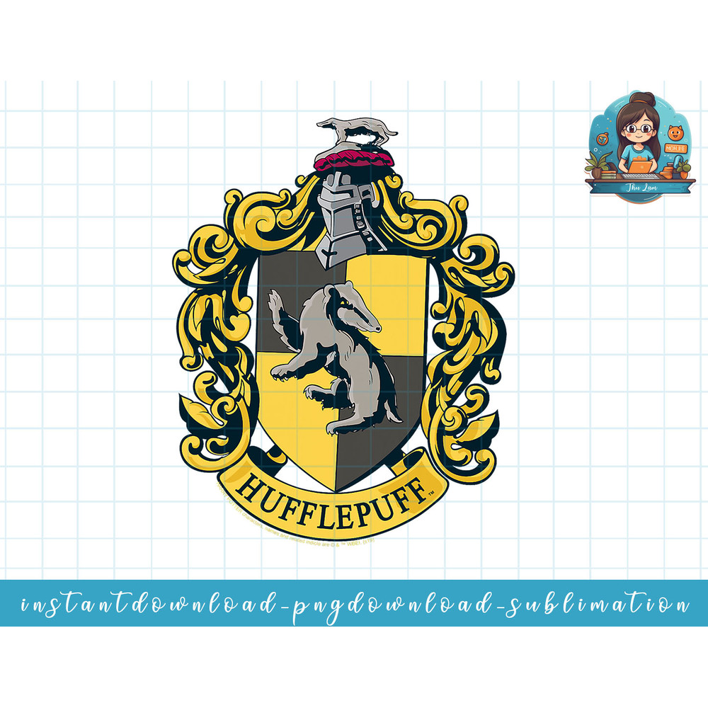 Harry Potter Hufflepuff House Crest png, sublimate, digital download.jpg