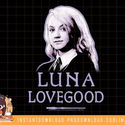 harry potter luna lovegood dark portrait png, sublimate, digital download