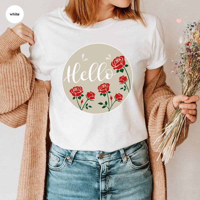 Floral Easter Shirts, Easter Crewneck Sweatshirt, Mom T Shirt, Easter Gifts, Gift for Women, Cute Shirts for Women, Floral Womens Clothing - 4.jpg