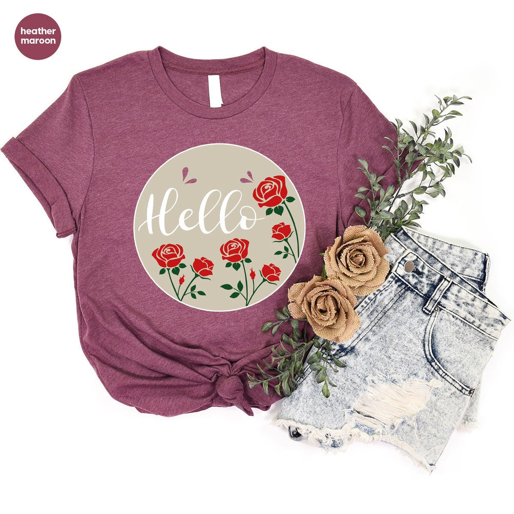 Floral Easter Shirts, Easter Crewneck Sweatshirt, Mom T Shirt, Easter Gifts, Gift for Women, Cute Shirts for Women, Floral Womens Clothing - 6.jpg