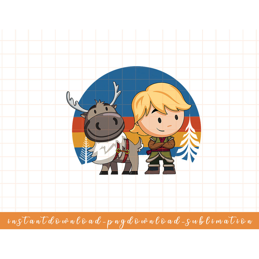 Disney Frozen 2 Sven and Kristoff Chibi png, sublimate, digital download.jpg