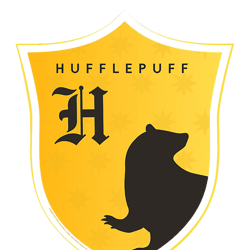 Harry Potter Hufflepuff  H  Shield Crest T-Shirt