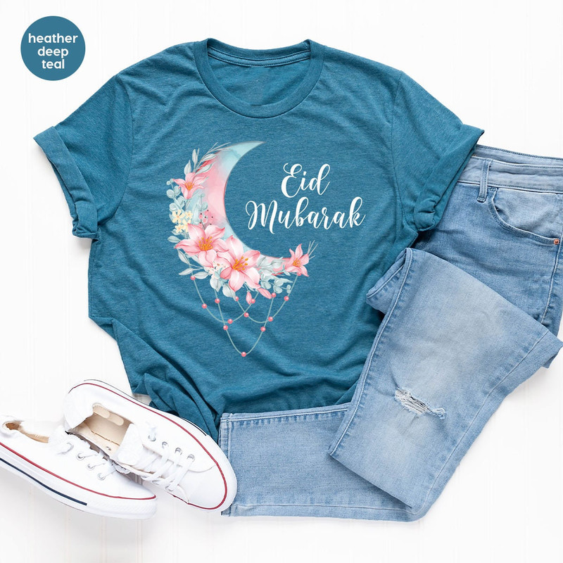 Floral Ramadan Shirts, Aesthetic Muslim Clothing, Ramadan Gifts, Eid Mubarak TShirts, Shirts for Women, Gifts for Muslim, Fasting Sweatshirt - 4.jpg