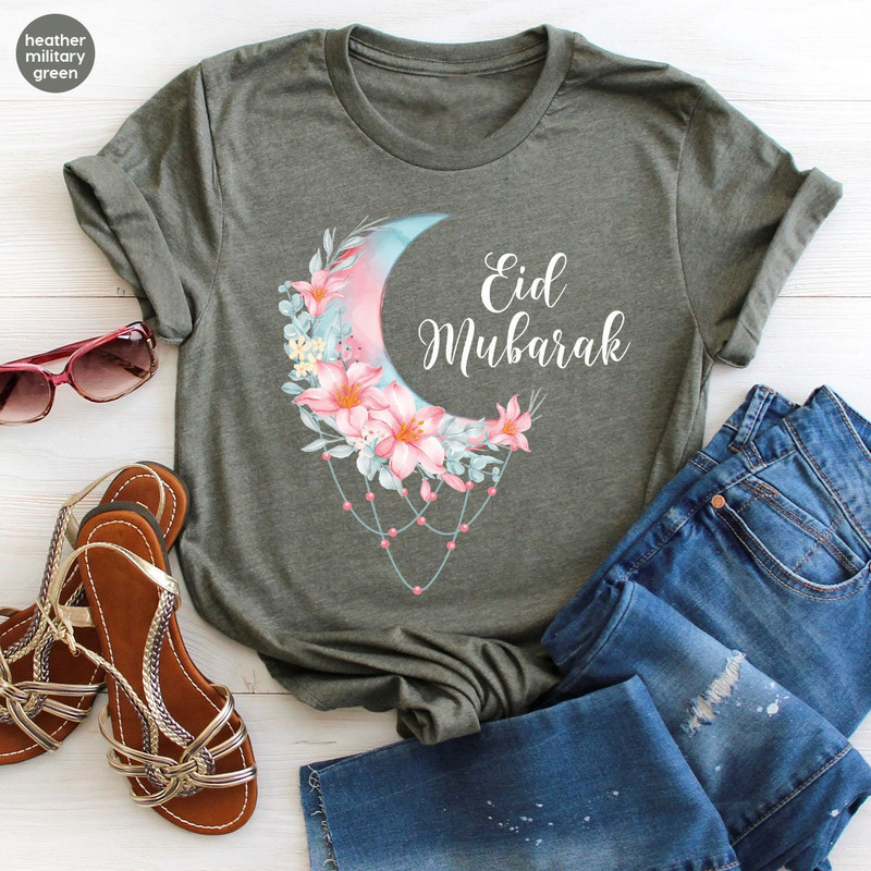 Floral Ramadan Shirts, Aesthetic Muslim Clothing, Ramadan Gifts, Eid Mubarak TShirts, Shirts for Women, Gifts for Muslim, Fasting Sweatshirt - 5.jpg