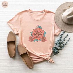 flower shirt, aesthetic shirt, floral shirt, flower girl shirt, graphic tees for women, gifts for her, flower girl gift,