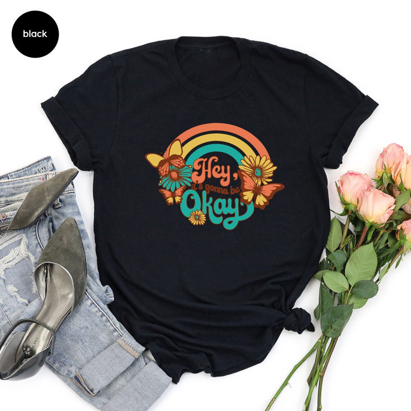 Flower Shirts, Retro TShirt, Inspirational Quotes Tee, Motivational Shirts, Shirts For Women, Positive Shirt, Groovy Hippie Shirt - 3.jpg