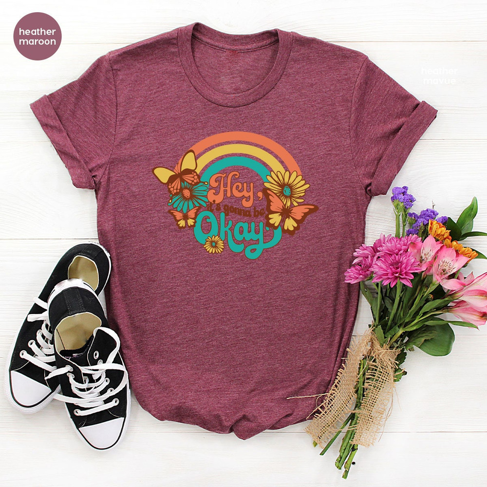Flower Shirts, Retro TShirt, Inspirational Quotes Tee, Motivational Shirts, Shirts For Women, Positive Shirt, Groovy Hippie Shirt - 5.jpg