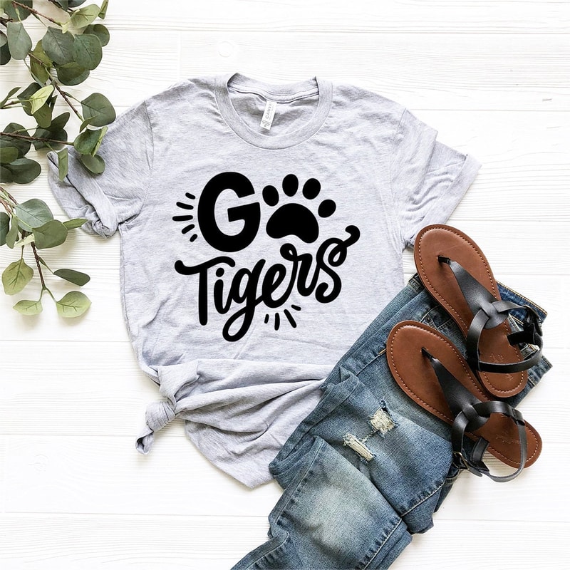 Football Go Tigers T-Shirt, Funny Tigers Shirt, Tigers School Spirit Shirt, Cheer Mom Shirt, Go Tigers Shirt, Tiger Graphic Tee - 6.jpg