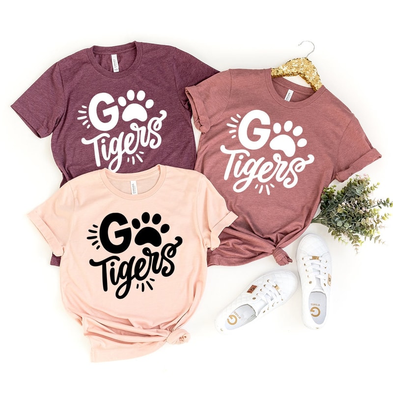 Football Go Tigers T-Shirt, Funny Tigers Shirt, Tigers School Spirit Shirt, Cheer Mom Shirt, Go Tigers Shirt, Tiger Graphic Tee - 8.jpg