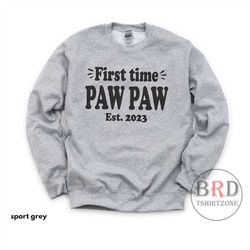 paw paw gift, first time paw paw est 2023, pregnancy announce, gift for grandpa, new grandpa, grandpa to be, baby reveal