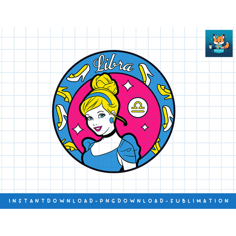 Disney Princess Cinderella Libra Zodiac png, sublimate, digital print.jpg