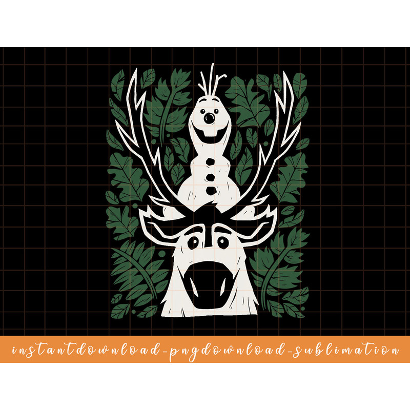 Disney Frozen 2 Sven and Olaf png, sublimate, digital download.jpg