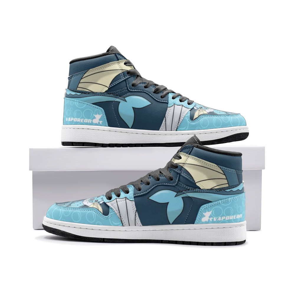 Vaporeon Pokemon JD1 Shoes, Vaporeon Pokemon Jordan 1 Shoes, Vaporeon Shoes, Vaporeon Pokemon Shoes Sneaker