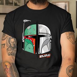 may the 4th be with you shirt star wars mando and boba fett shirt itees global, shirt for men women, graphic design