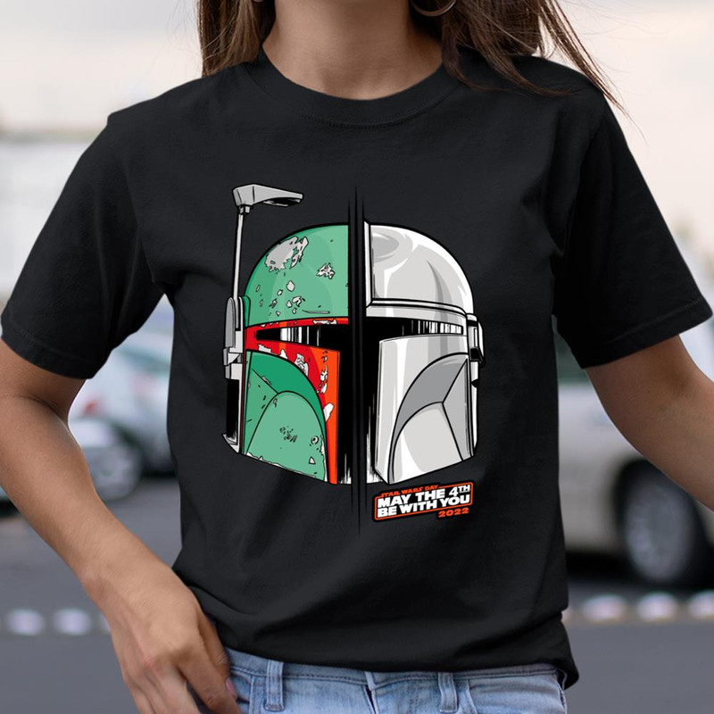 May The 4th Be With You Shirt Star Wars Mando and Boba Fett Shirt Itees Global, Shirt For Men Women, Graphic Design