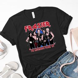 frasier shirt, frasier t shirt, frasier witty analyst t shirt, frasier wit and charm t shirt