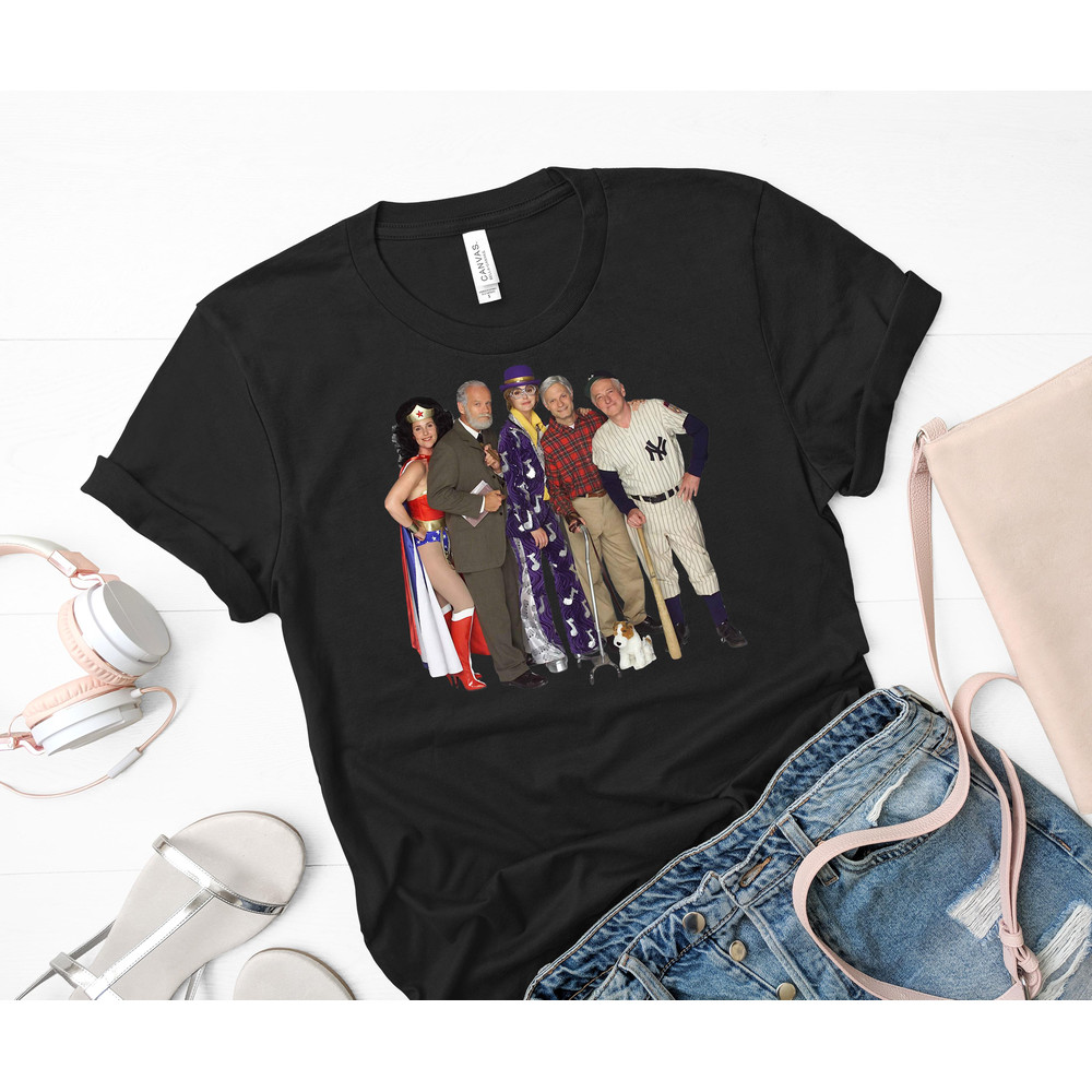 frasier cast Classic T-Shirt 12_Black_Black.jpg