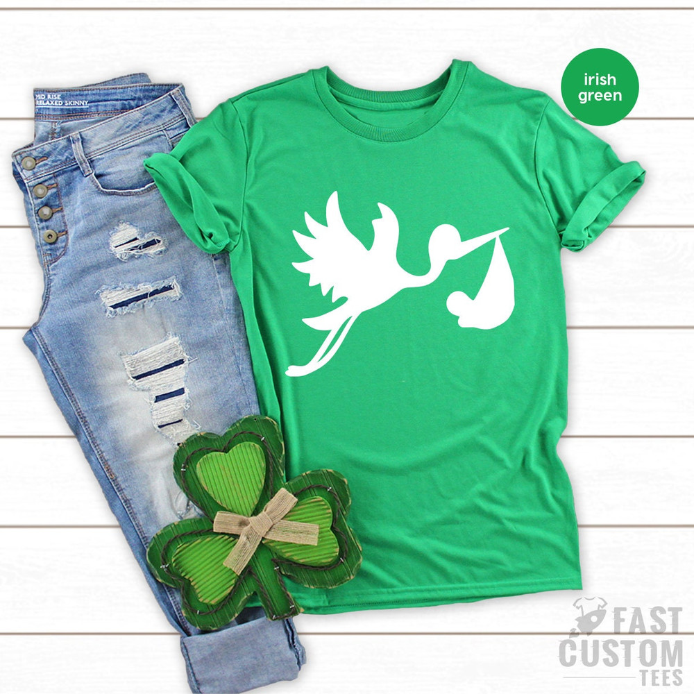 Funny Pregnant Shirt, Gift For New Mom, Baby Announcement, Pregnancy TShirt, New Mama T Shirt, Expecting Mom T-Shirt, Stork With Baby - 6.jpg