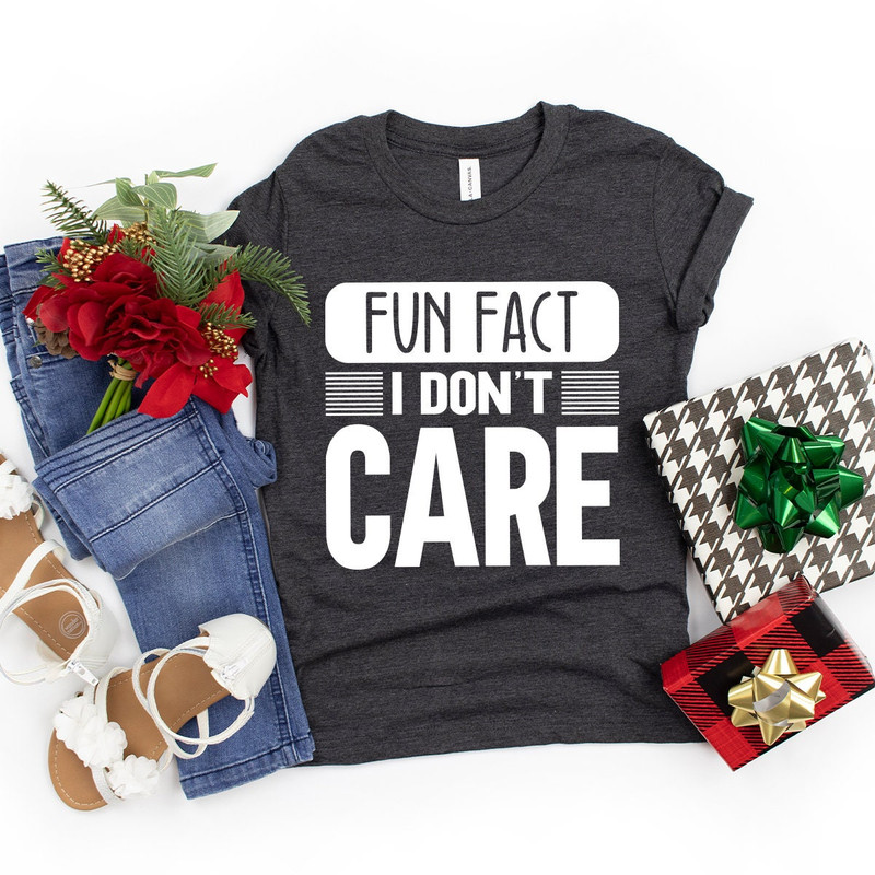 Funny Quotes Shirt, Fun Fact, I Don't Care Shirt, Inspirational Shirt, Funny Mom Shirt, Sarcastic Shirt, Gift for Friend, Shirt With Saying - 5.jpg
