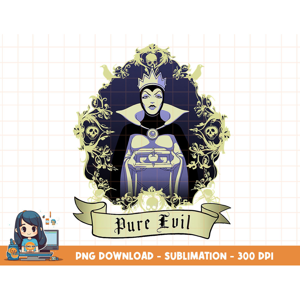 Disney Snow White Pure Evil Queen Graphic T-Shirt png, sublimation, digital print.jpg