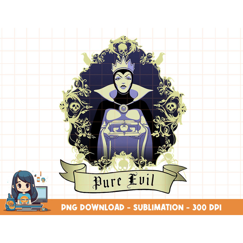 Disney Snow White Pure Evil Queen Graphic T-Shirt png, sublimation, digital print.jpg