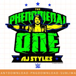 wwe aj styles the phenomenal one wrestling poster t-shirt copy