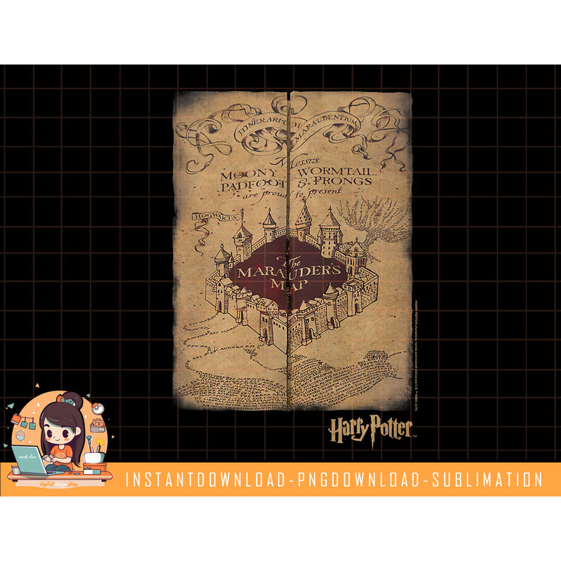 Harry Potter Marauders Map T Shirt png, sublimate, digital download.jpg