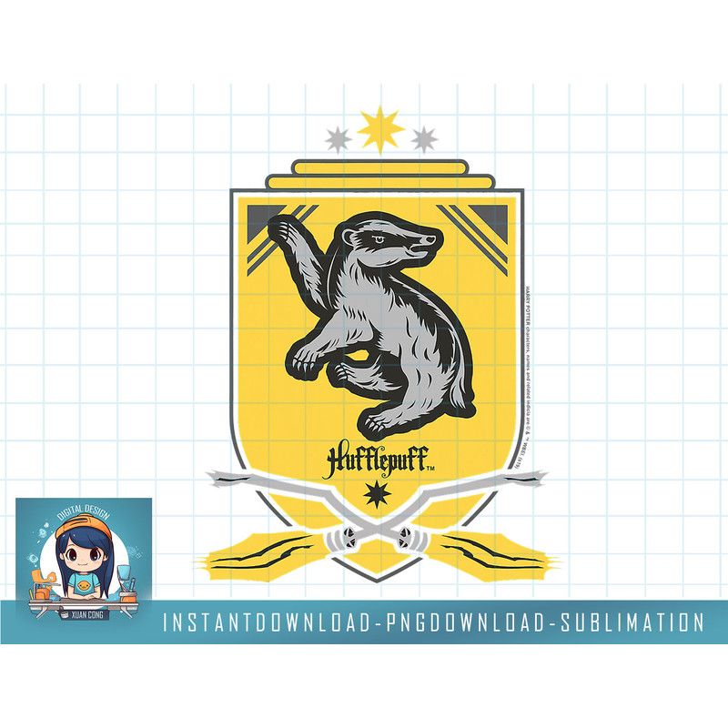 Harry Potter Hufflepuff Quidditch Crest png, sublimate, digital download.jpg