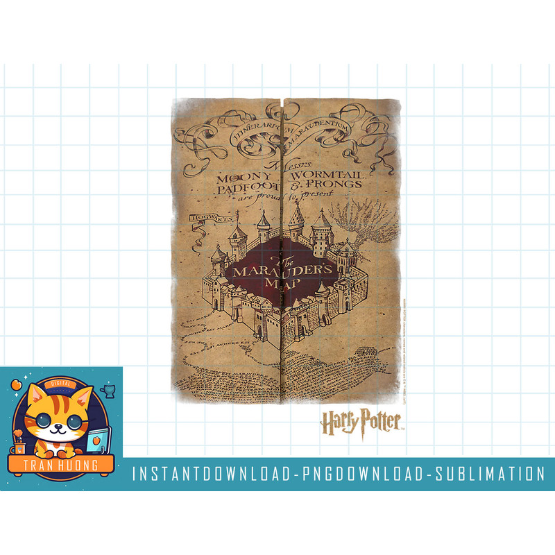 Harry Potter Marauders Map png, sublimate, digital download.jpg