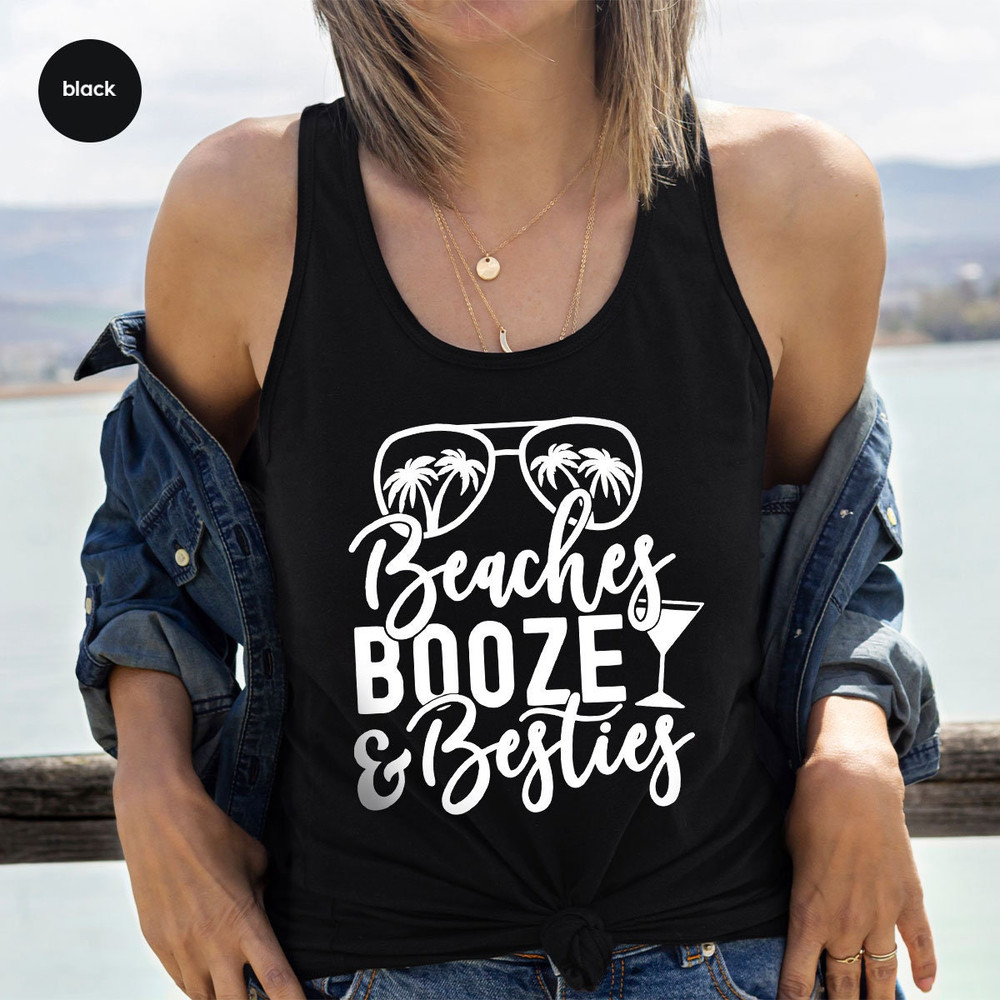 Funny Summer Graphic Tees, Bestie Travel Tank, Beach Tank, Best Friend Tank, Holiday Vneck Tank, Summer Outfit, Gift for Her - 3.jpg