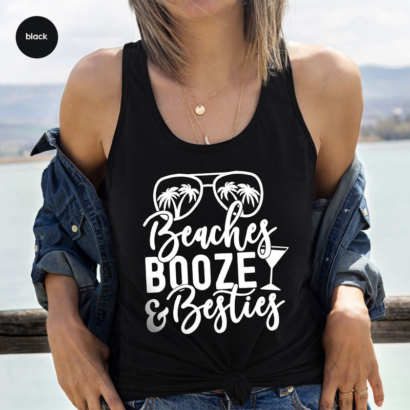 Funny Summer Graphic Tees, Bestie Travel Tank, Beach Tank, Best Friend Tank, Holiday Vneck Tank, Summer Outfit, Gift for Her - 3.jpg