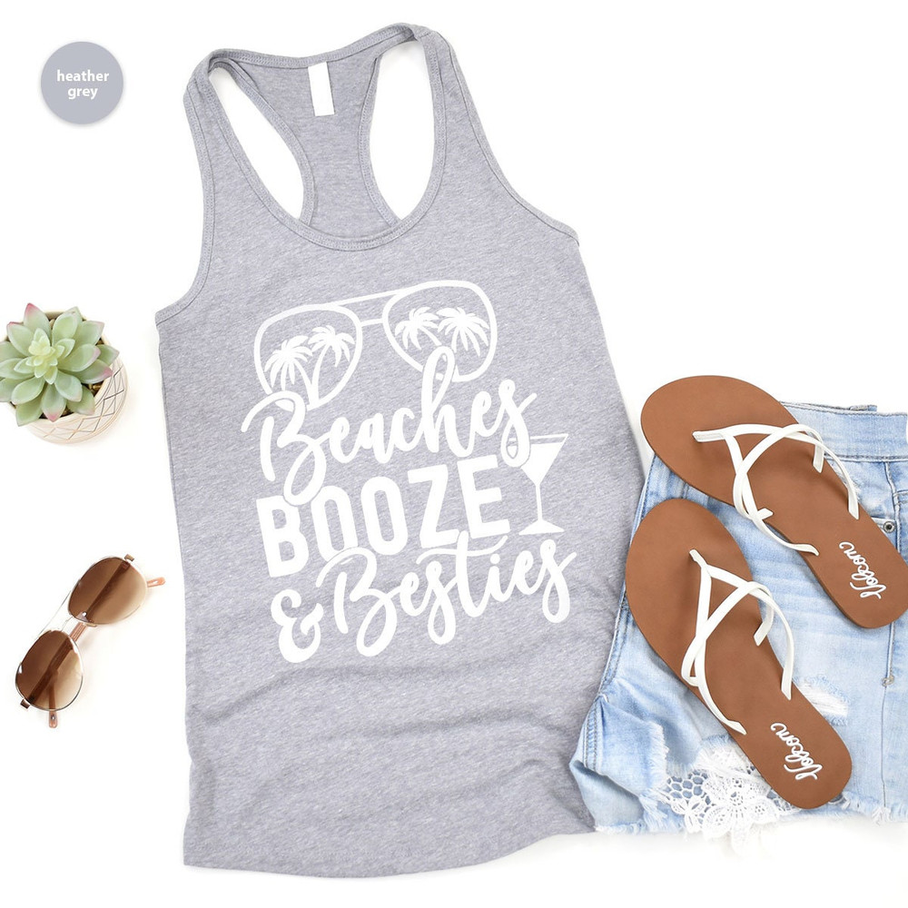 Funny Summer Graphic Tees, Bestie Travel Tank, Beach Tank, Best Friend Tank, Holiday Vneck Tank, Summer Outfit, Gift for Her - 5.jpg