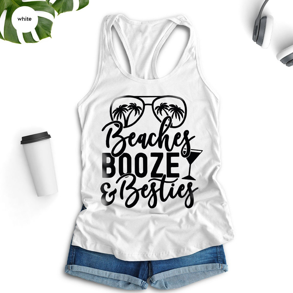 Funny Summer Graphic Tees, Bestie Travel Tank, Beach Tank, Best Friend Tank, Holiday Vneck Tank, Summer Outfit, Gift for Her - 7.jpg