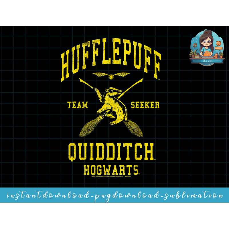 Harry Potter Hufflepuff Quidditch Team Seeker png, sublimate, digital download.jpg
