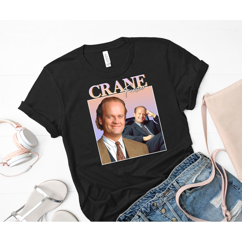 Frasier Crane VintageRetro Design Classic T-Shirt 11_Black_Black.jpg