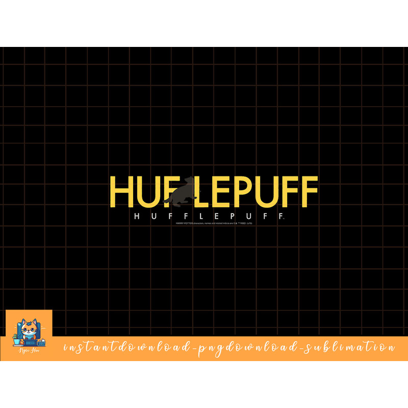Harry Potter Hufflepuff House Simple Text png, sublimate, digital download.jpg