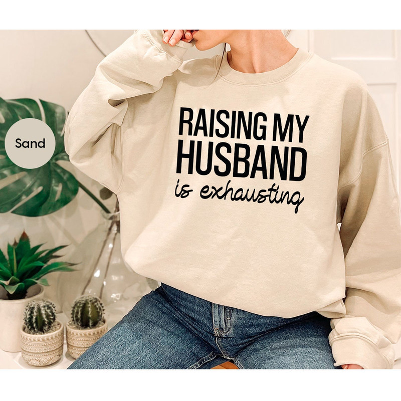 Funny Wife Crewneck Sweatshirt, Valentines Day Wife Long Sleeve Shirts, Wife Gift, Sarcastic Hoodies and Sweaters, Funny Gifts for Wife - 2.jpg