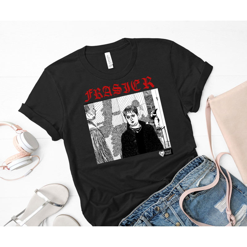 freddy is goth now but red Classic T-Shirt 35_Black_Black.jpg