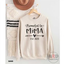 mima gift, pregnancy announce, baby announcement, grandma sweatshirt, new mima gift, mima birthday, mima sweater, promot