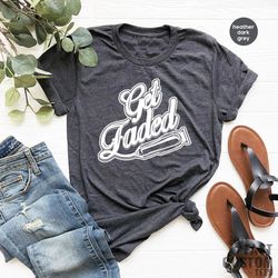 get faded shirt, vintage barber, barber t-shirt, barber t-shirt, barber tee, funny barber t shirt, barber shop gift, bar