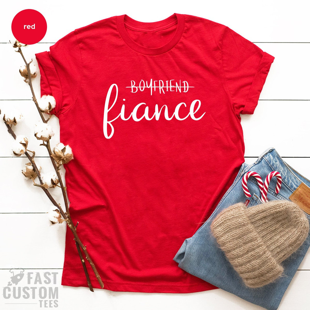 Girlfriend Fiance Shirt,Boyfriend Shirt,Matching Shirts,Not Girlfriend T Shirt,Engagement Shirt,Announcement Shirt,Engaged Shirt - 3.jpg
