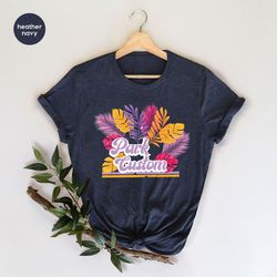 girls national park camping trip shirts, custom floral nature national park shirts for women, travel matching family cre