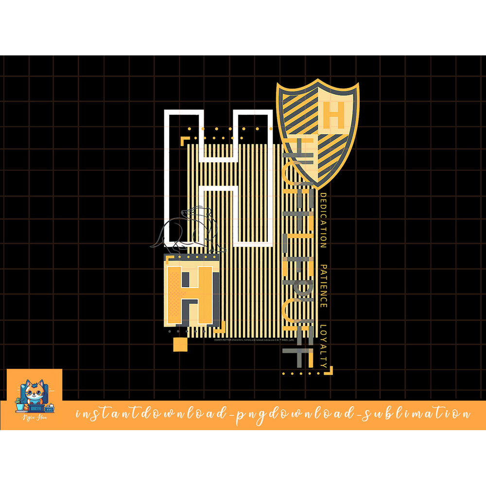 Harry Potter Hufflepuff Pattern Crest png, sublimate, digital download.jpg