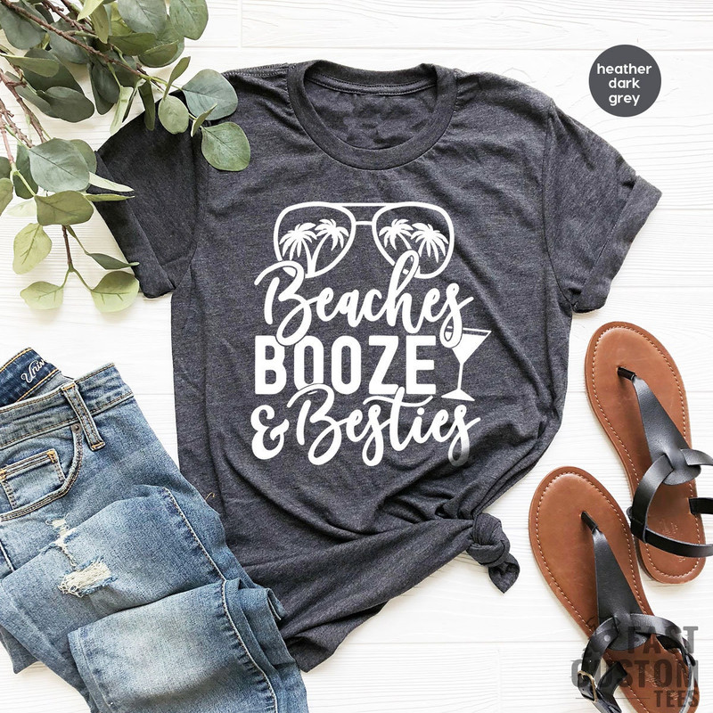 Girls Vacation Shirt, Funny Summer Shirt, Summer Woman Shirt, Beach Shirt, Beach Booze Besties, Beach Vacation Shirt, Summer Tank Top - 3.jpg