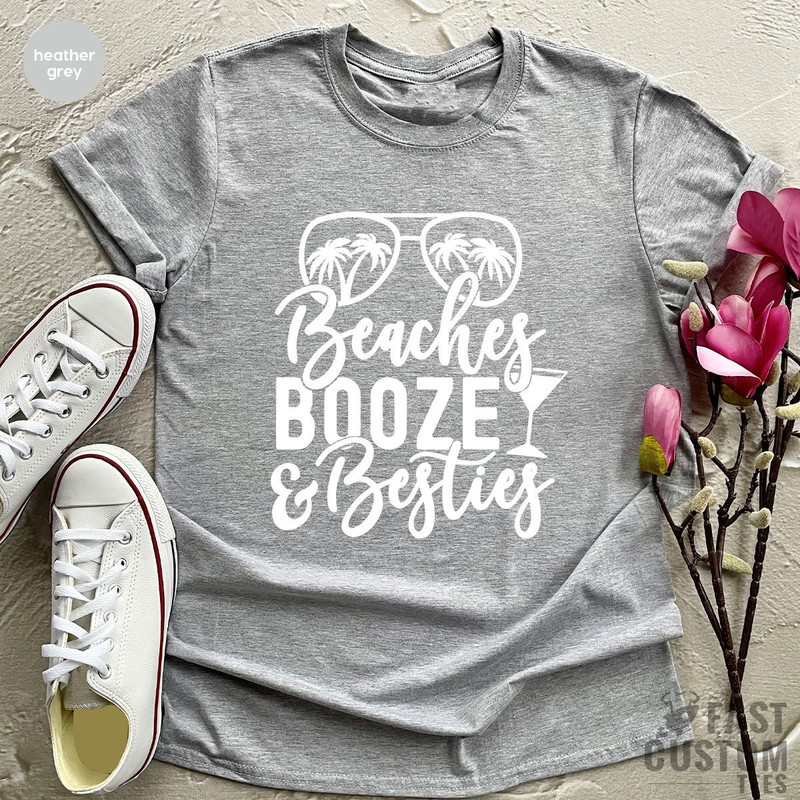 Girls Vacation Shirt, Funny Summer Shirt, Summer Woman Shirt, Beach Shirt, Beach Booze Besties, Beach Vacation Shirt, Summer Tank Top - 4.jpg