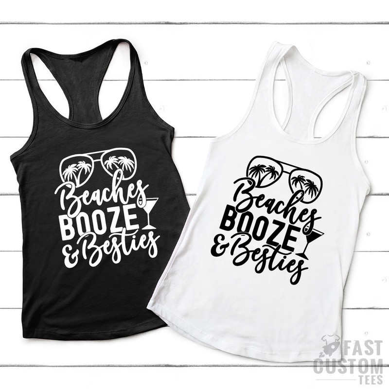 Girls Vacation Shirt, Funny Summer Shirt, Summer Woman Shirt, Beach Shirt, Beach Booze Besties, Beach Vacation Shirt, Summer Tank Top - 8.jpg